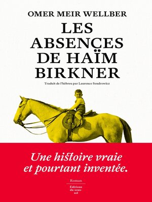 cover image of Les Absences de Haïm Birkner